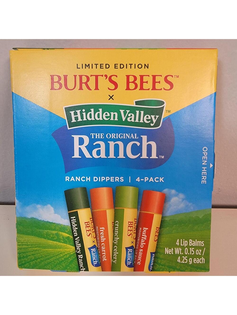 Burt's Bees X Hidden Valley Ranch Lip Balm set